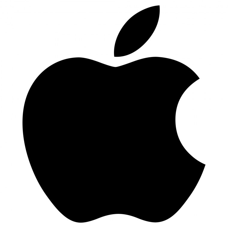 Apple на белом фоне