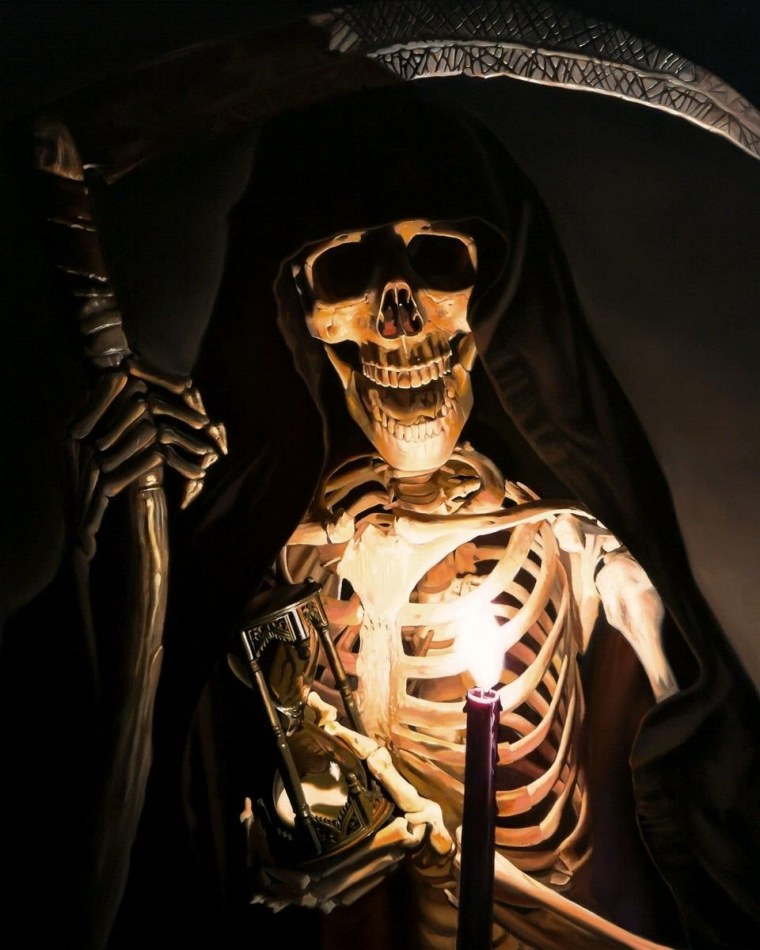 Череп с сигарой