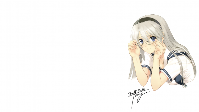 Тян на белом фоне