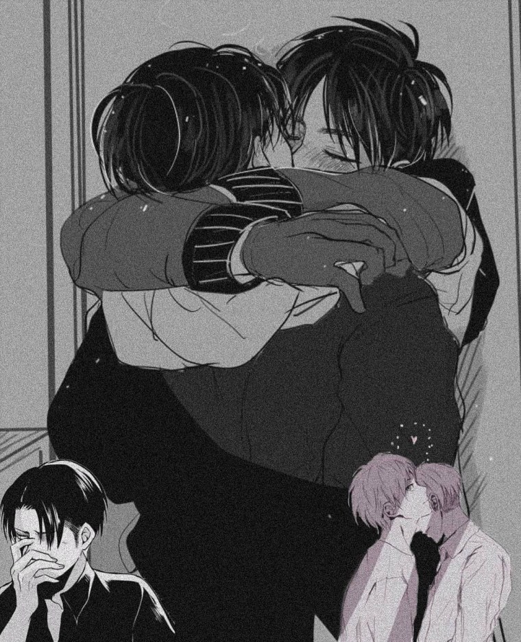 Аниме поцелуй Леви