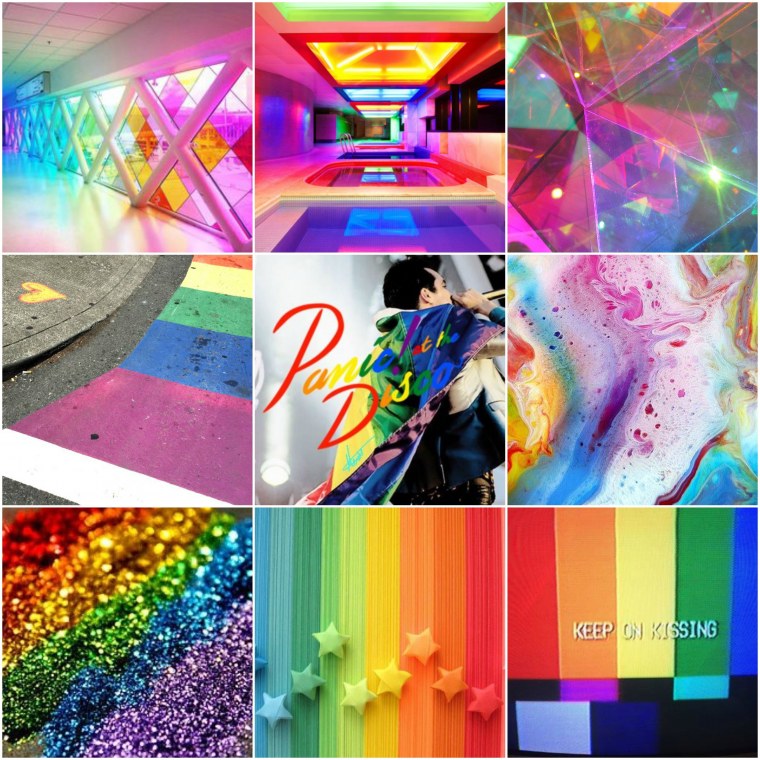 Радужный коллаж