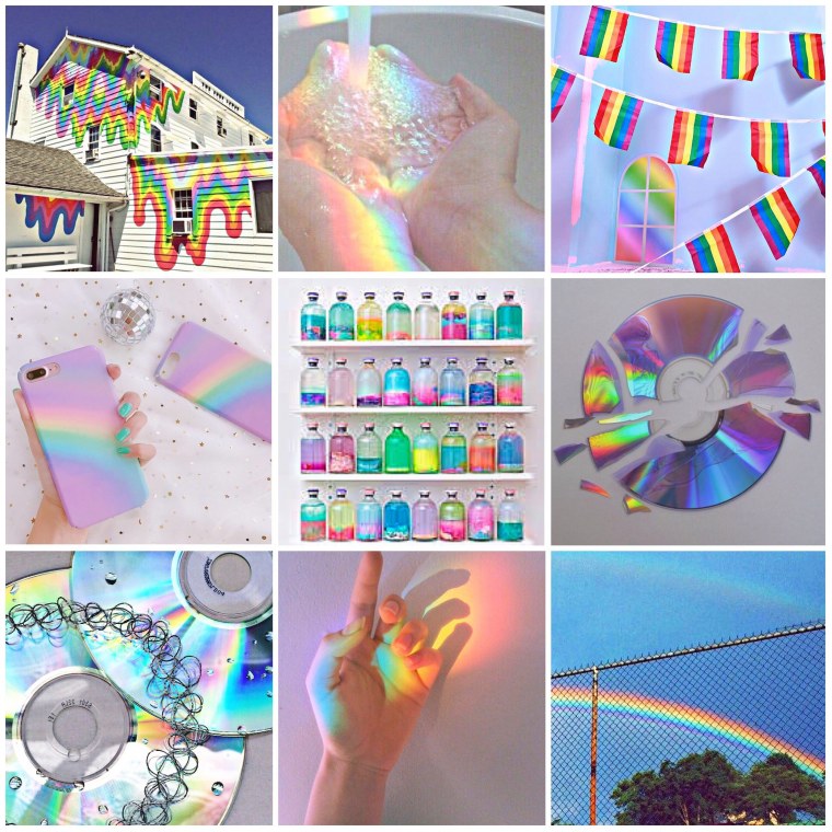Радужная Эстетика коллаж