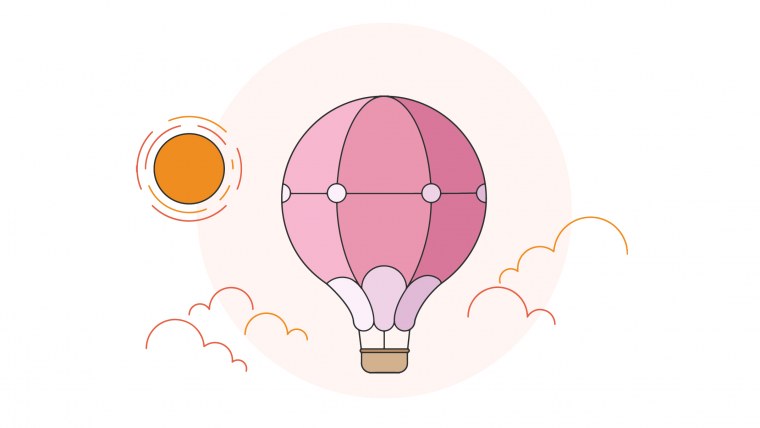 Стилизованный воздушный шарик