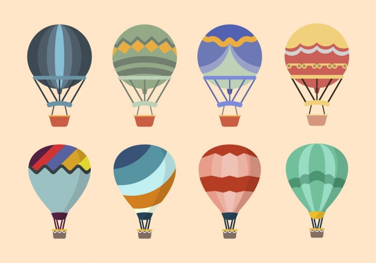 Воздушный шар Flat