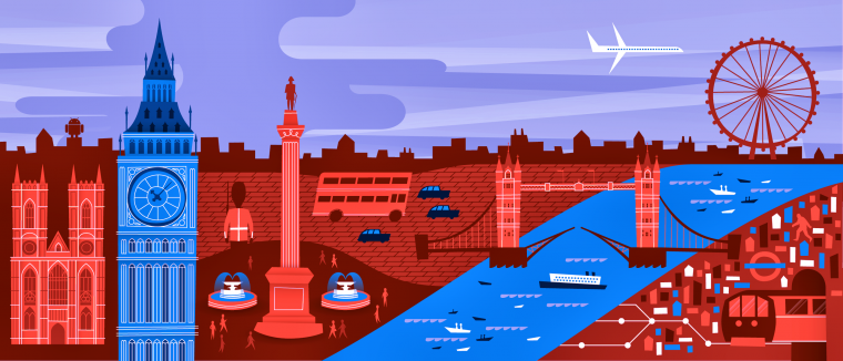 Лондон пиксель арт