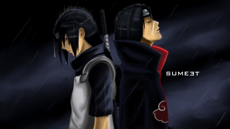 Аниме Наруто Итачи Учиха Акацуки