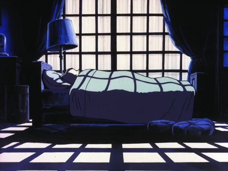 Аниме комната ночью