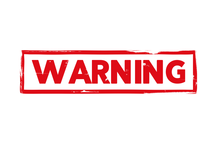 Предупреждение надпись