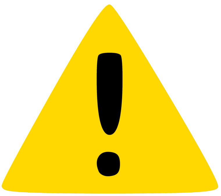 Восклицательный знак в треугольнике