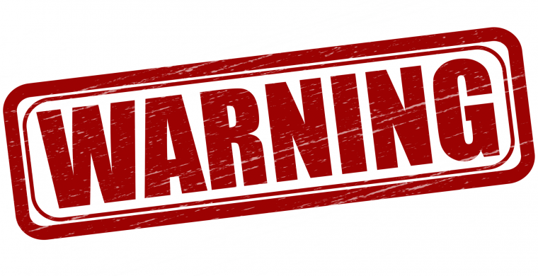 Предупреждение без фона