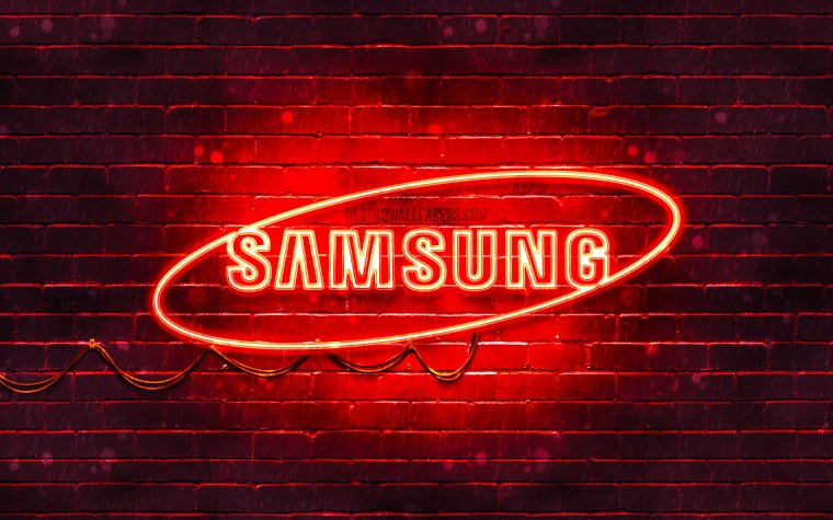 Обои с логотипом самсунг