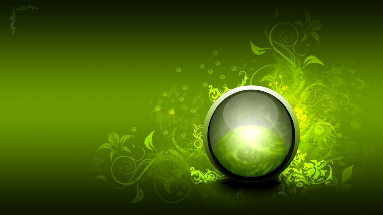 Зелёные обои на рабочий стол