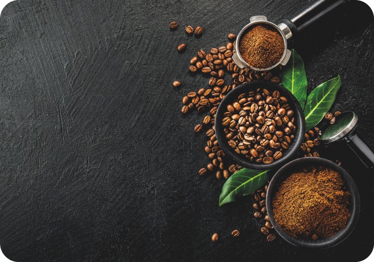 Кофейные зерна фон