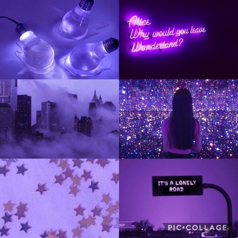 Фиолетовая Эстетика коллаж