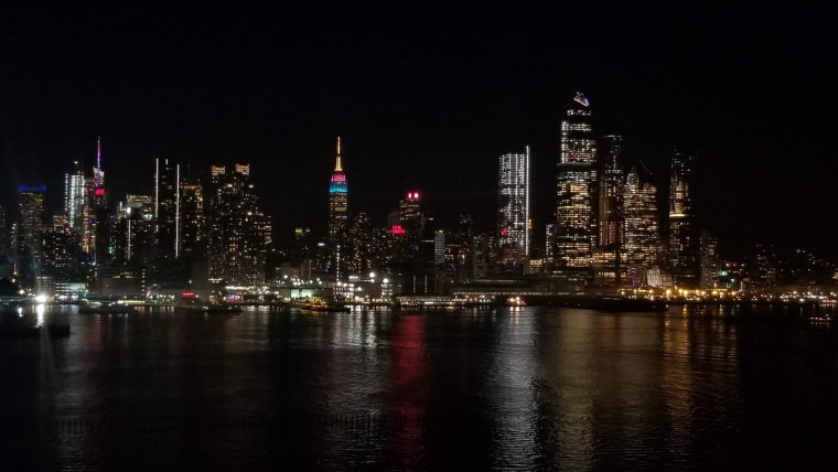 Нью Йорк Скайлайн ночь