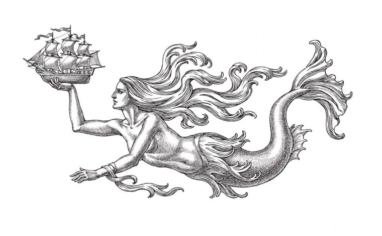 Сирены сложные раскраски