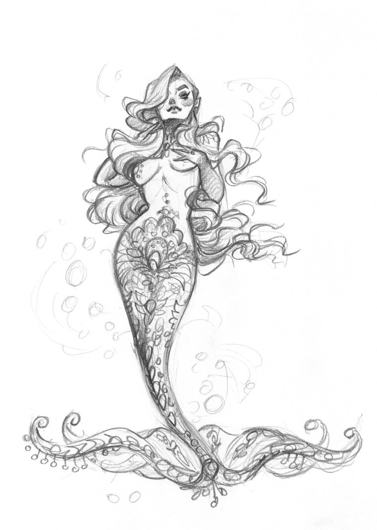 Русалочка иллюстрации