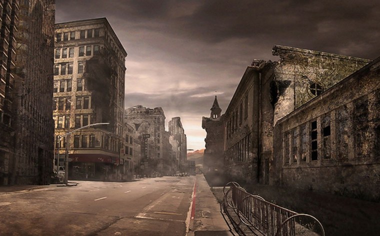 Разрушенный город