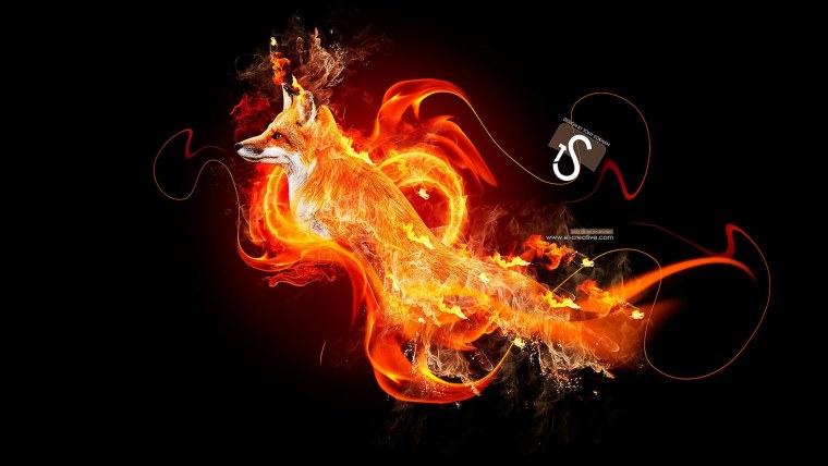 Огненные обои