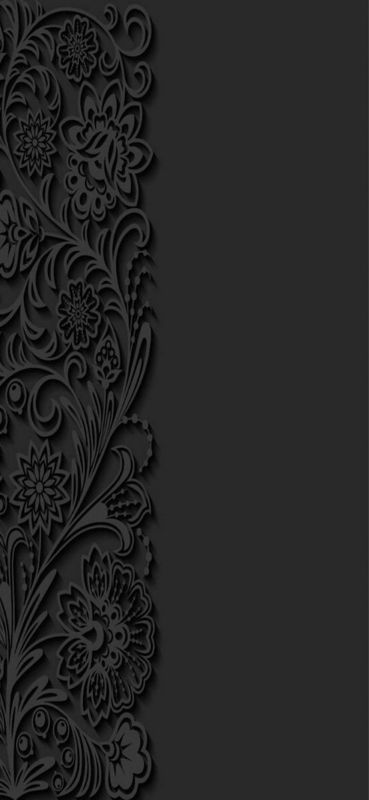 Чёрная заставка на телефон