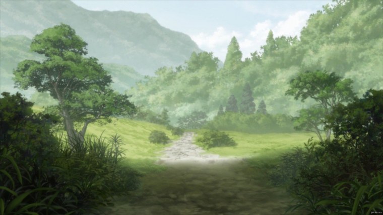 Аниме пейзажи из мастер Муши