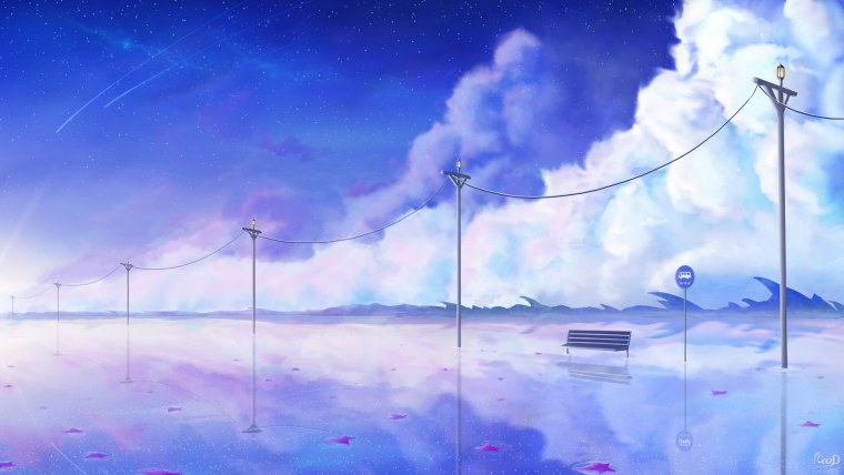 Аниме пейзажи на рабочий стол