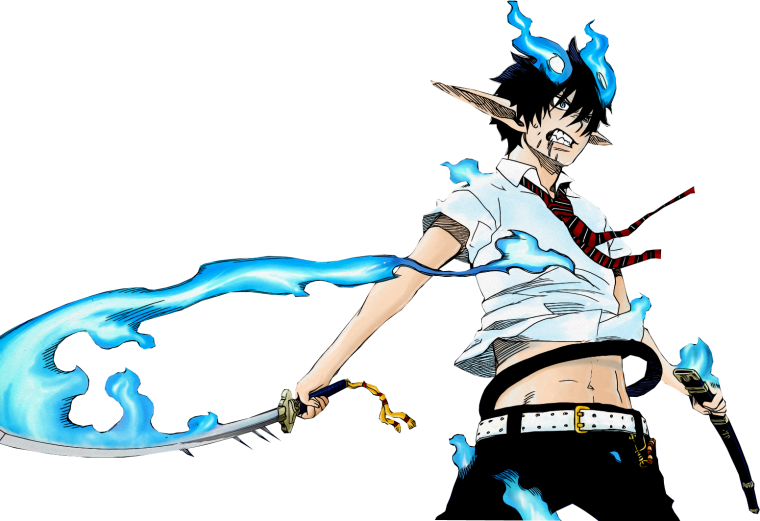 Samurai синее PNG