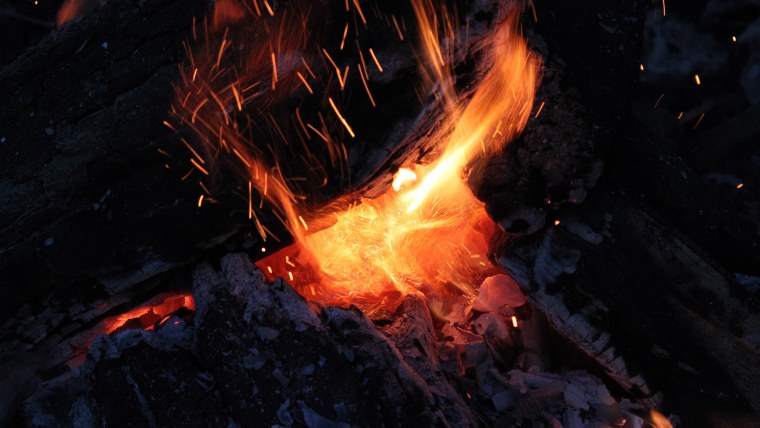 Яичница на костре