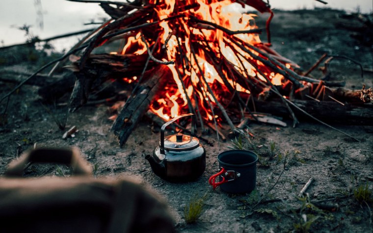 Горящий огонь