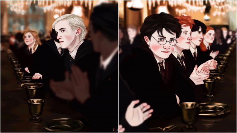 Драко Малфой и Гарри Поттер арт
