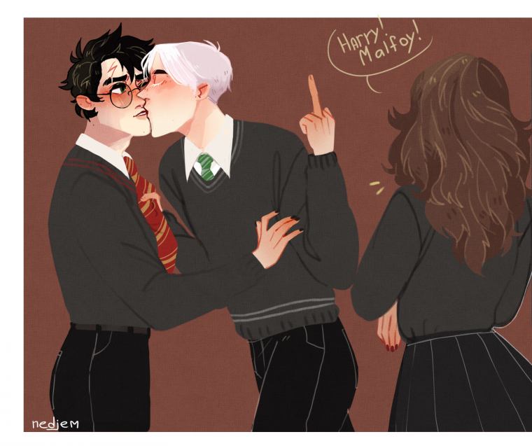 Парная ава Драко и Гарри