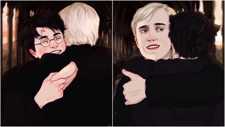 Гарри и Малфой арт