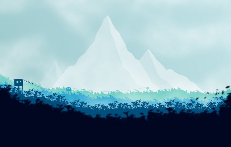 Горы рисунок