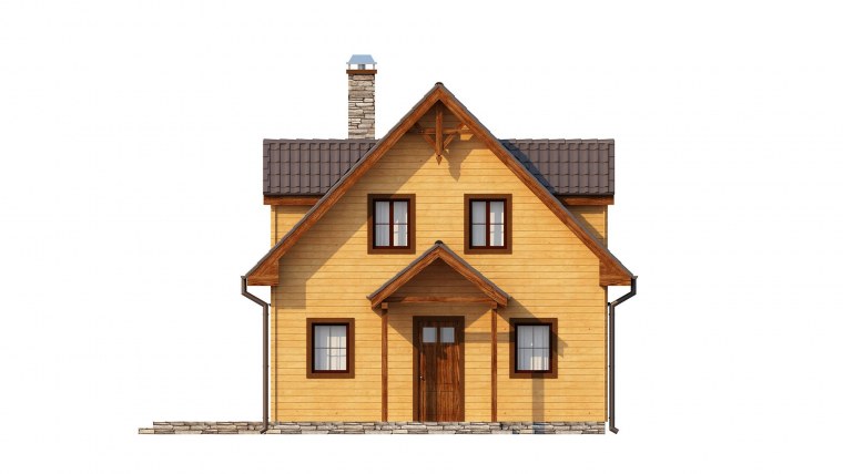 Домик на белом фоне