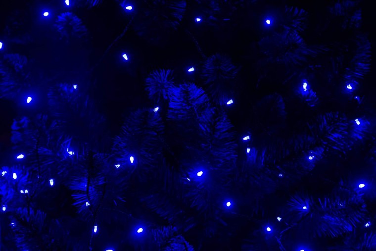 Новогодняя гирлянда синяя