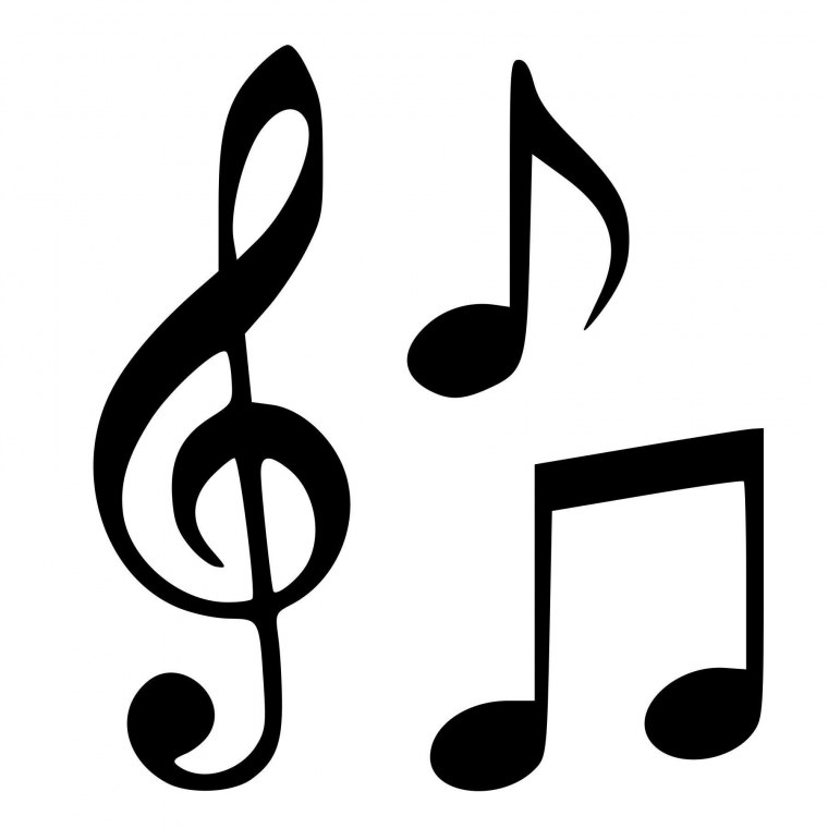 Трафарет музыкальной Ноты