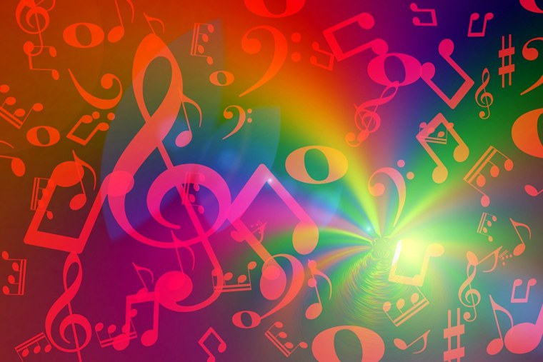 Картинка с нотами для фона