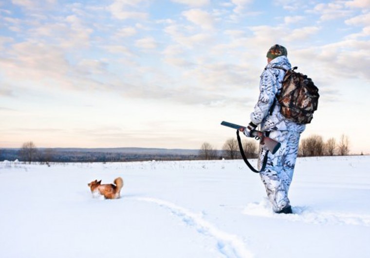 Охотник зимой