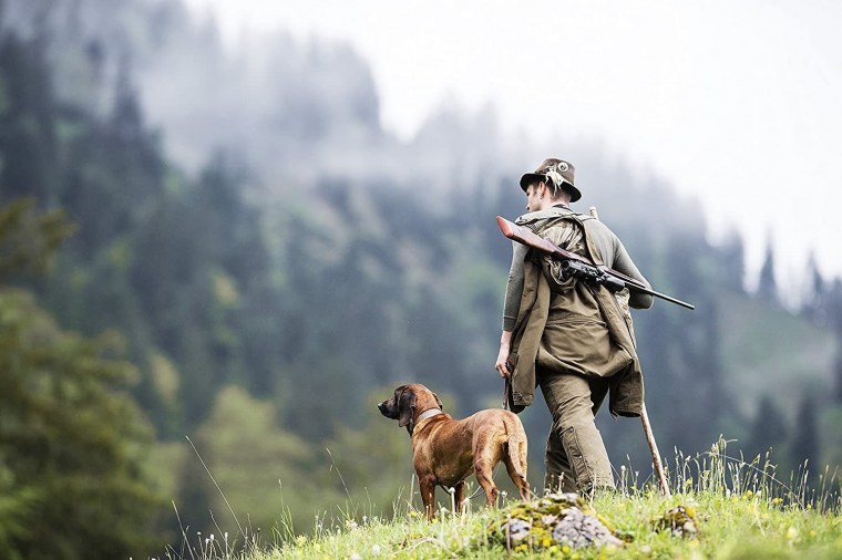 Охотник с собакой