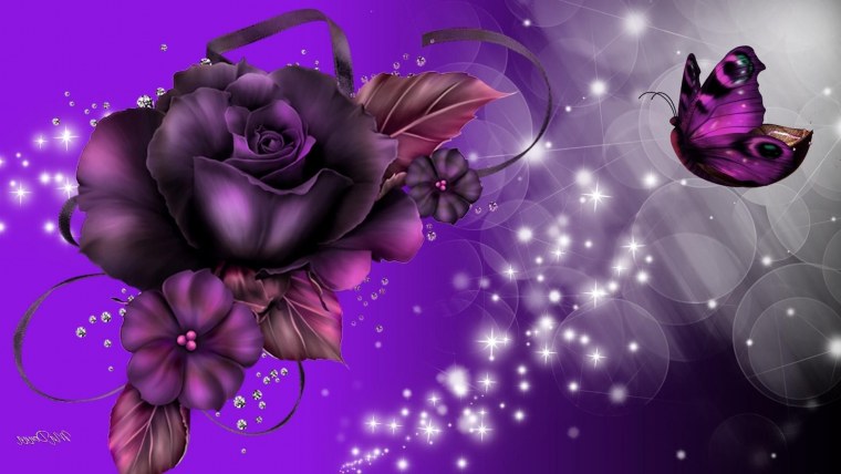 Красивые Неоновые цветы