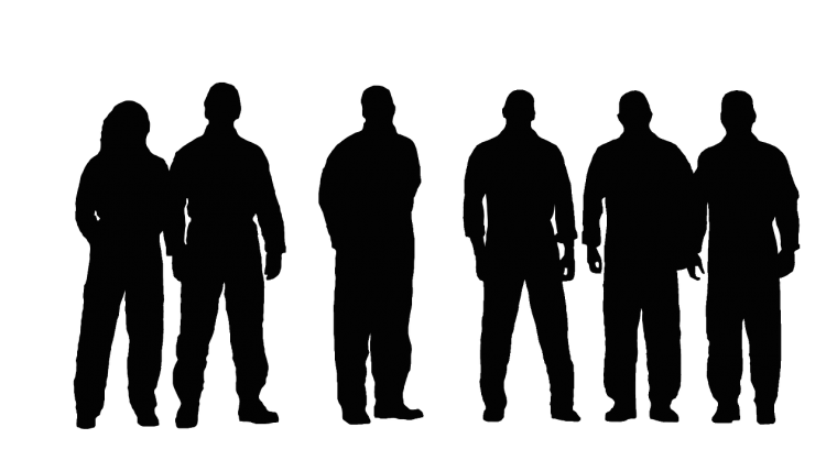 Силуэт человека прозрачный