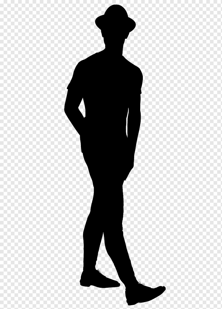 Силуэт сидящего человека