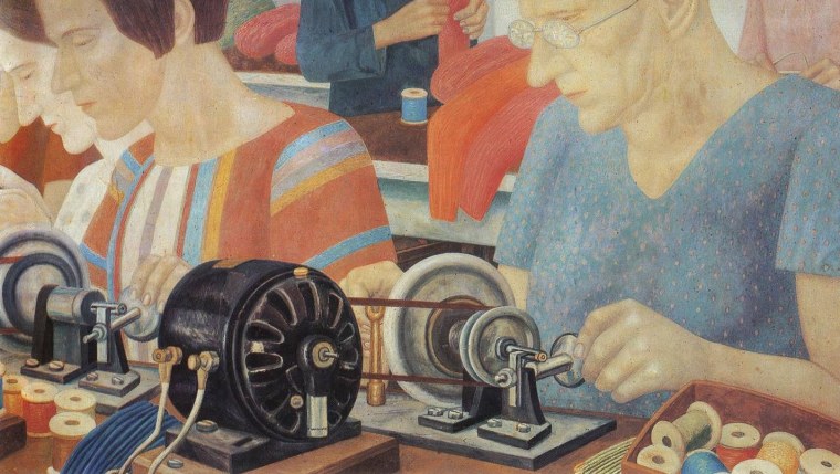 Филонов ударницы на фабрике красная Заря