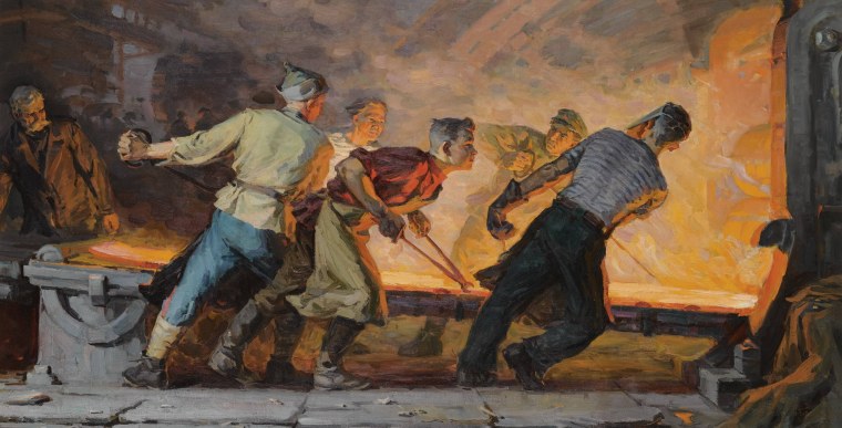 Картина сталевары Симонов