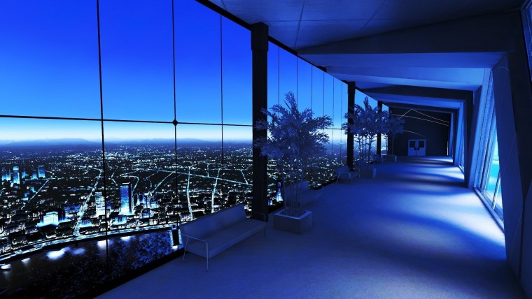 Вид из окна на город