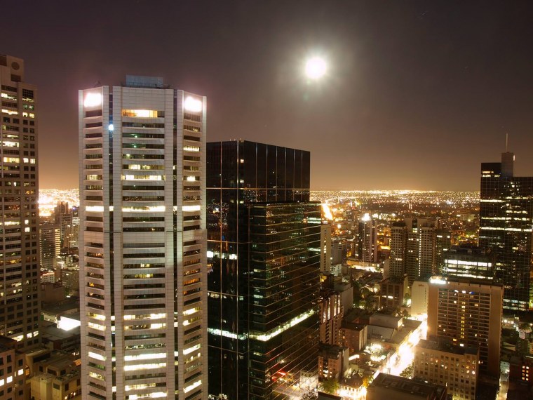 Ночной вид с многоэтажки