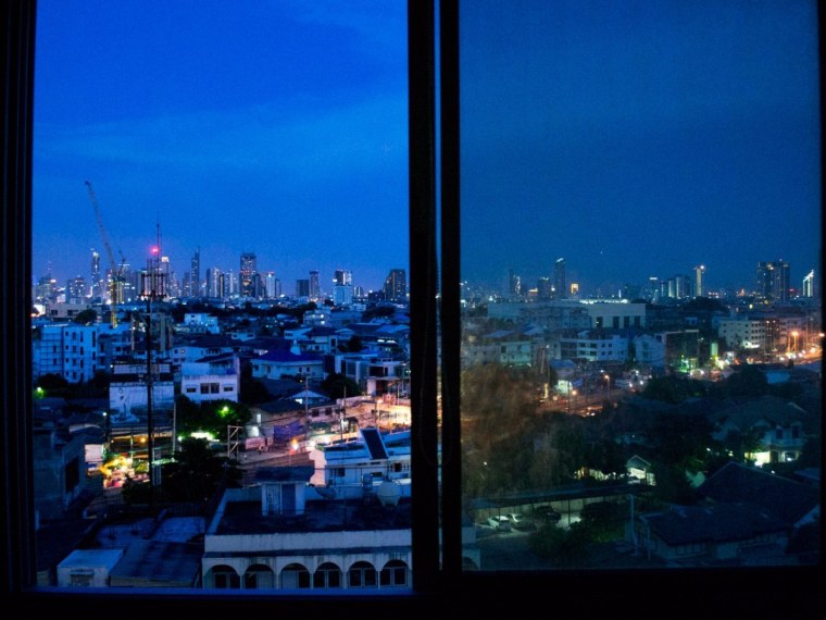 Ночной вид из окна