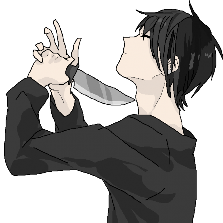 Парень террорист аниме арт