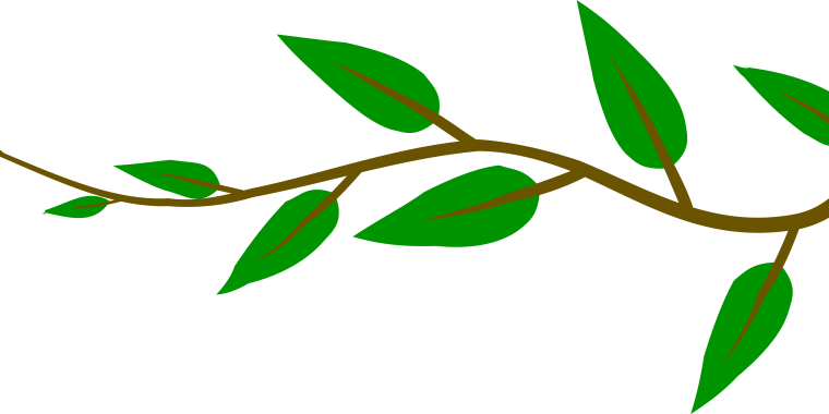 Веточка с листочками