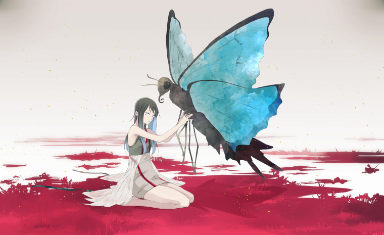 Аниме бабочка